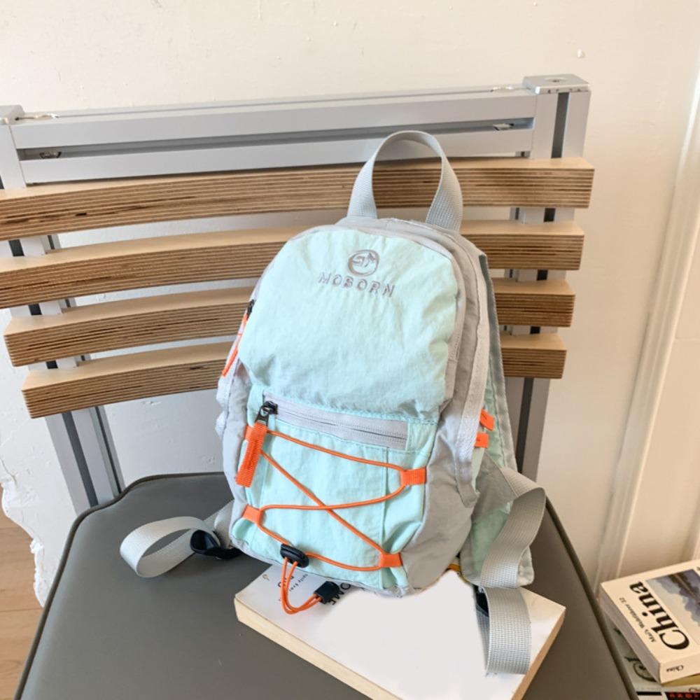 

Спортивный дорожный нейлоновый рюкзак однотонный походный наплечный рюкзак офисный работник светло-синий