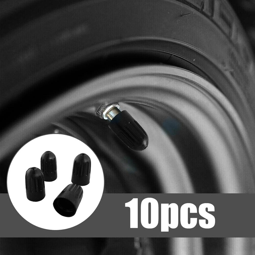 10Pcs Black Plastic Tire Valve Stem Cover Caps for TR20008 TPMS Universal Tire Valve Long Car Truck SUV Bike Motorcycle Stem Caps1