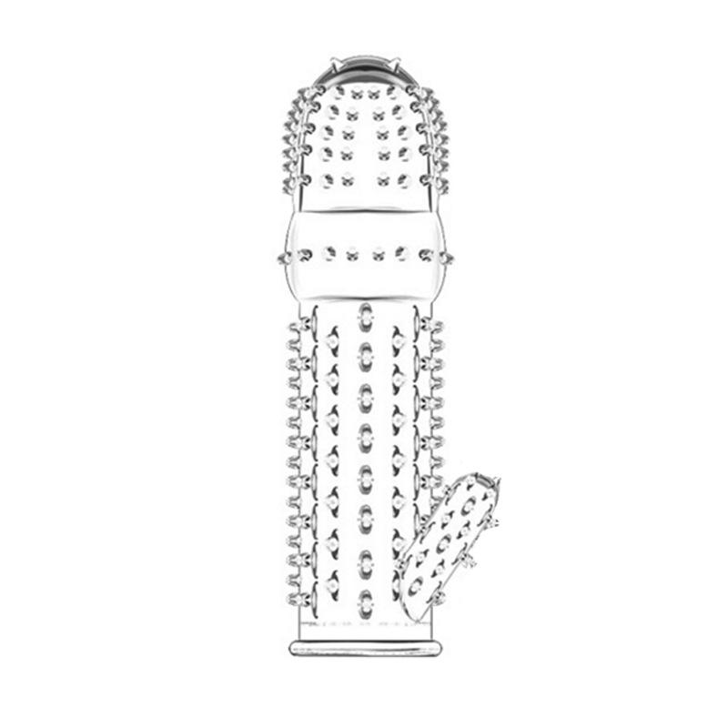 Reusable Extension Condom Penis Sleeve Male Enlargement Lasting Delay G Point Massager Cover Clear Condoms Adult Sex Toy
