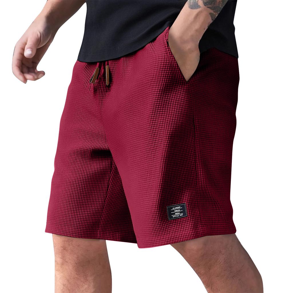 Men's Summer Casual Shorts Men's Fashion Sports Textured Shorts