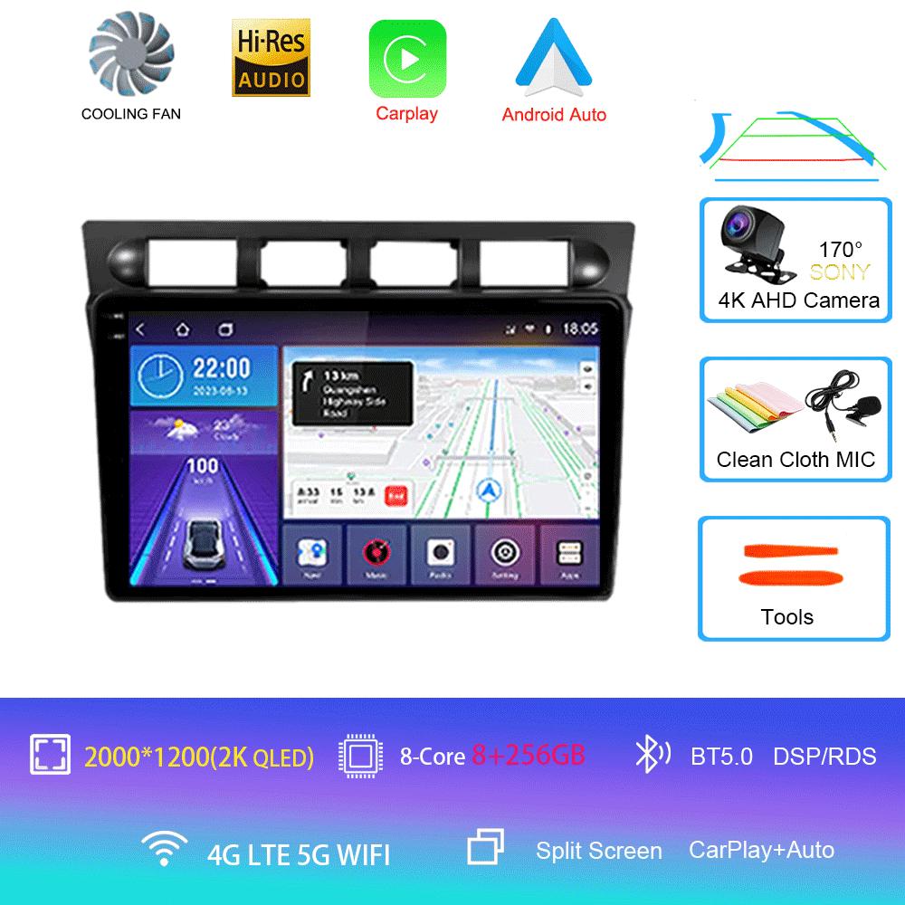 Android 14 For Kia Picanto SA Morning 2004 - 2007 Car Radio Player Stereo Multimedia WIFI BT GPS Navigation Player QLED Screen