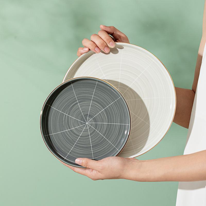 Sean, Nordic Phnom Penh Lekki luksusowy zestaw naczyń stołowych, naczynia ceramiczne i pałeczki do jedzenia, prezent