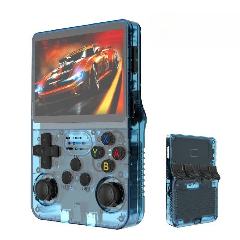 R36s Handheld Game Console - 3.5-inch IPS screen, supports over 15000+ games and 12 emulators (64GB)