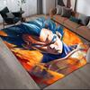 Dragon Ball Character Collection Square Area Rug, Non-Slip Floor Mat for Living Room, Perfect Gift for Fans