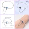 925 Silver Heart Shaped Series Love Forever Shining Zircon Bracelets Fit DIY Charm Beads Birthday Jewelry Gift