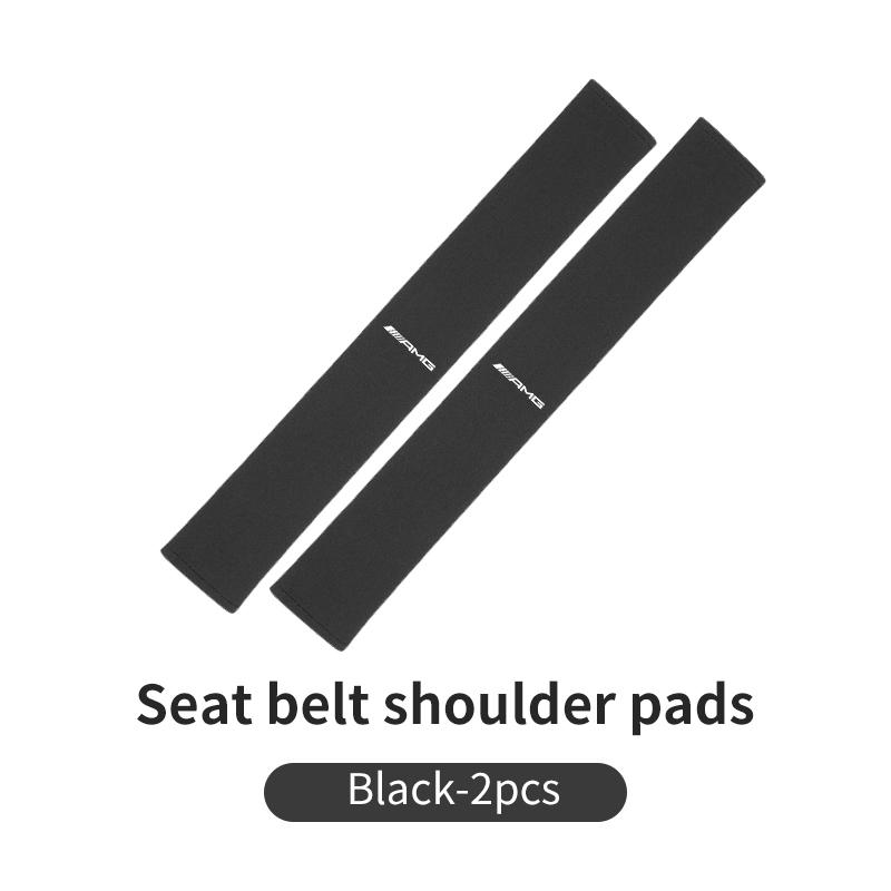Suede Car Seat Belt Shoulder Protector Safety Belt Padding Pad For Mercedes Benz AMG C180 C300 W124 W176 W177 C200 C260 GLC CLE