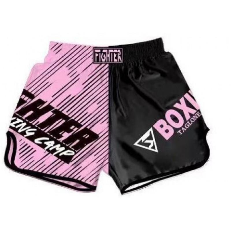 MMA Trainingsset Herren Damen Kinder - Schnelltrocknend Boxen Muay Thai Kurzarm Shorts Fitnessstudio Kampfbekleidung Kids 2XL Recommended Height 130cm