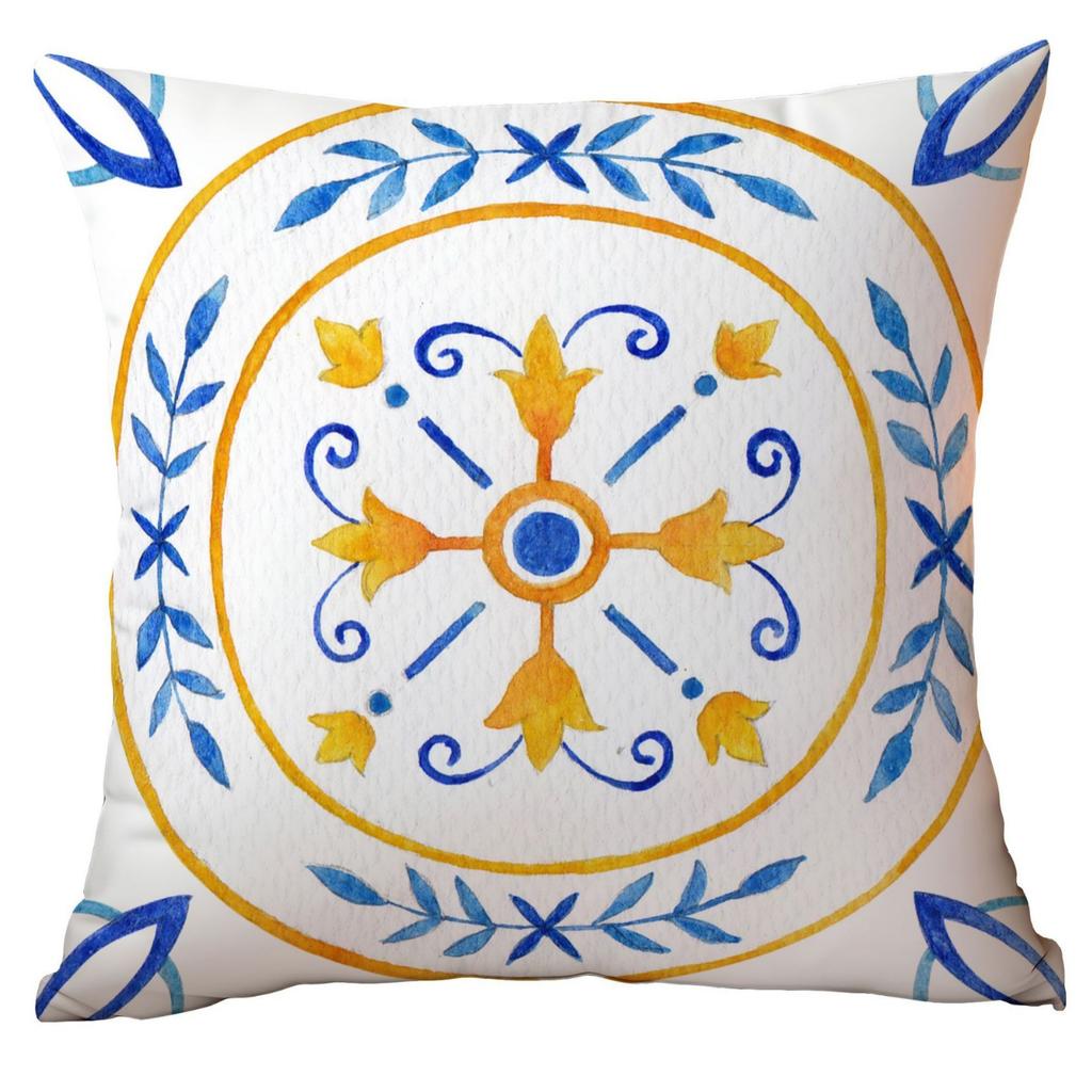 Geometric Summer Lemon Pillow Case Home Sofa Cushion Pillow Case