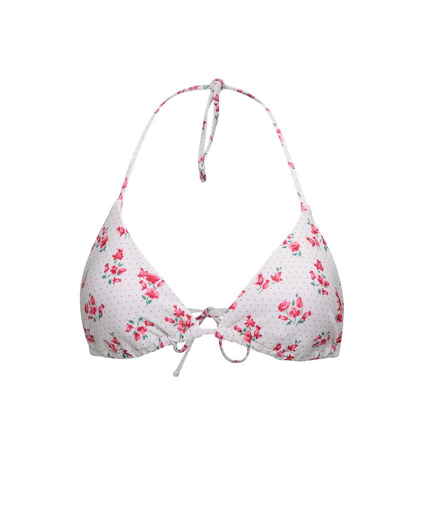 Lupeulupeu String Bikini Top [Rosy Dot Red]