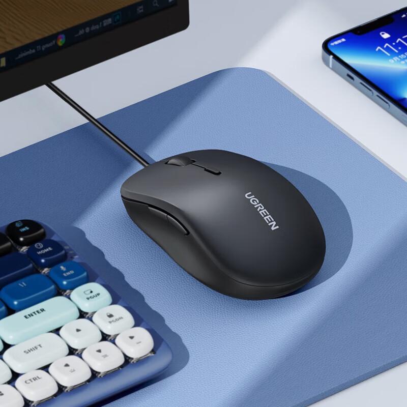 UGREEN Wired Silent Symmetrical Office Mouse