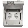 Marble Flat Floor Insert Multifunctional Pure Stainless Steel Power Ground Plug Household Floor Socket Box