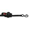 Pack Of 1 Black Aluminum Track Tie Down System With 2000LB Capacity Ratchet Straps For Cargo Transport In Vehicles