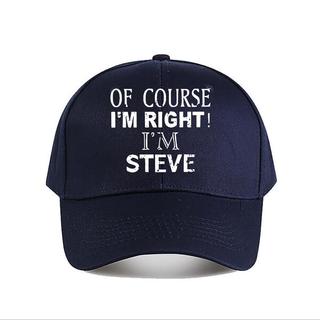 Steves Funny Slogan Baseball Cap Fashion Unisex Sunhat Womens Outdoor Sports Snapback Cap