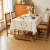 French Light Luxury Embroidered Tablecloth Diningroom Household Dust-proof for Dining Table Coffee Table High-end Cover Cloth