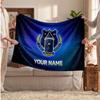 Everton FC Personalisierte Fleecedecke Mit Fußballlogo, Individueller Name Text Weich Warm Home Überwurfdecke