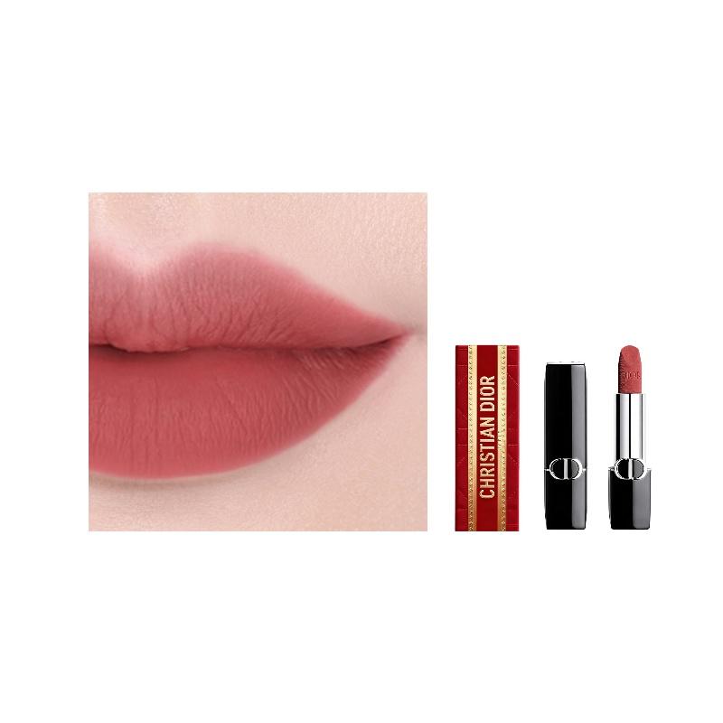 

DIOR Lipstick 772 Elegant nude makeup without gift box gift bag синий
