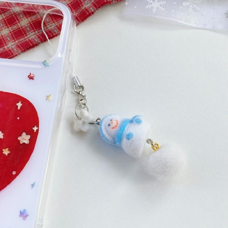 Premium Soft Plush Snowman Keychain Featuring Plush Texture For Christmas Decors Key Accessory Bag Charm Gift Fashionable