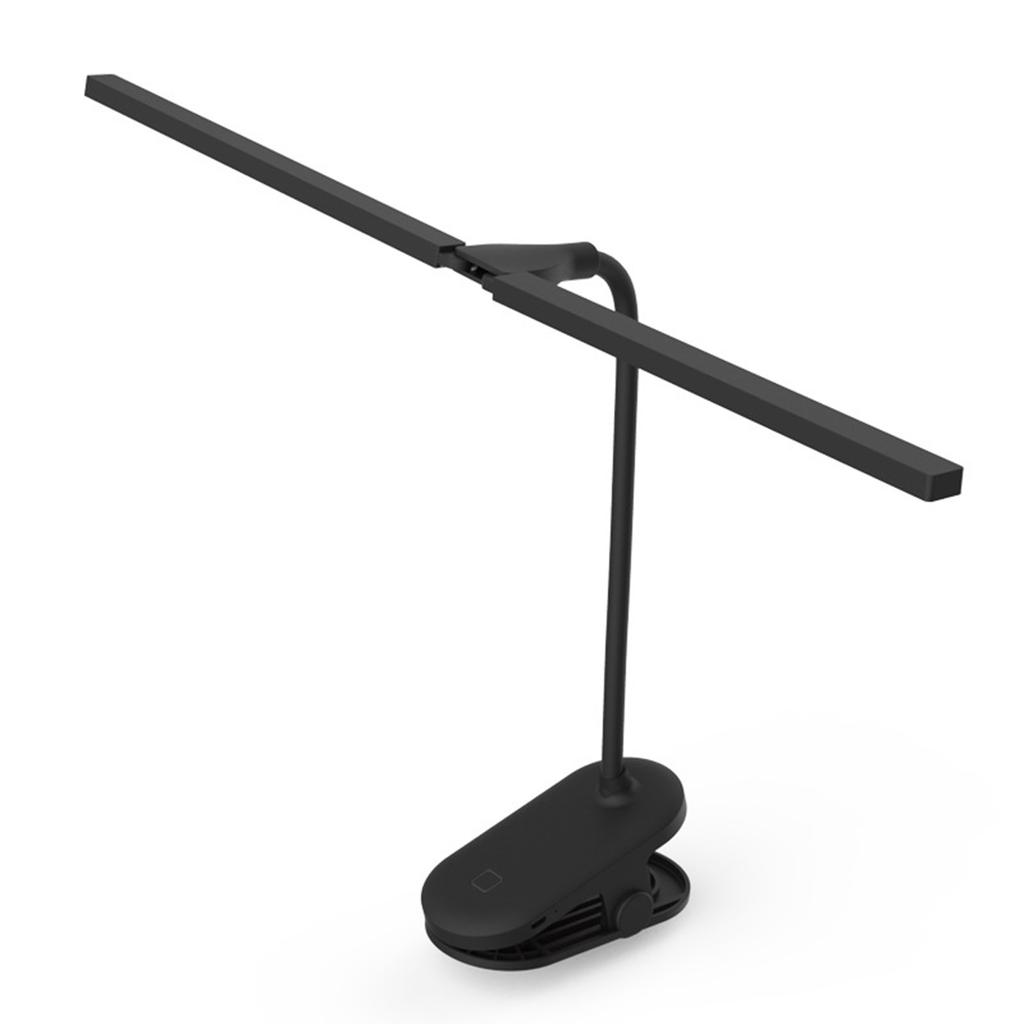 Skrivebordslampe Study Lamp Clip LED Student Eye Care Creative Oppladbar USB Sovesal Studiesoverom