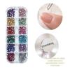 Shiny Nail Rhinestone Charms 12 Grids Multi Size Nail Glitter Sequins New 3D Nail Decor  Nail Art