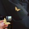 Golden Butterfly Haoshi Exquisite Brooch Design Niche Light Luxury Simple Retro Versatile Brooch