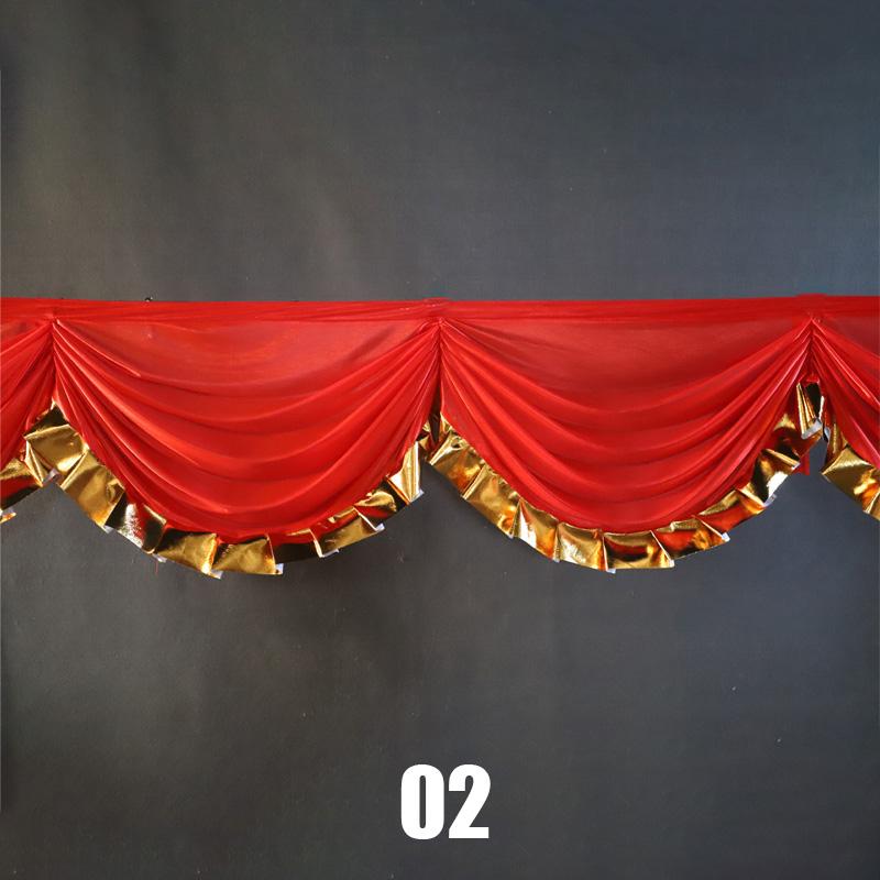 3M Wedding Background Curtain Swag Xmas Event Party Valance Curtain Drape Panel Wedding Backdrop Stage Background Decor