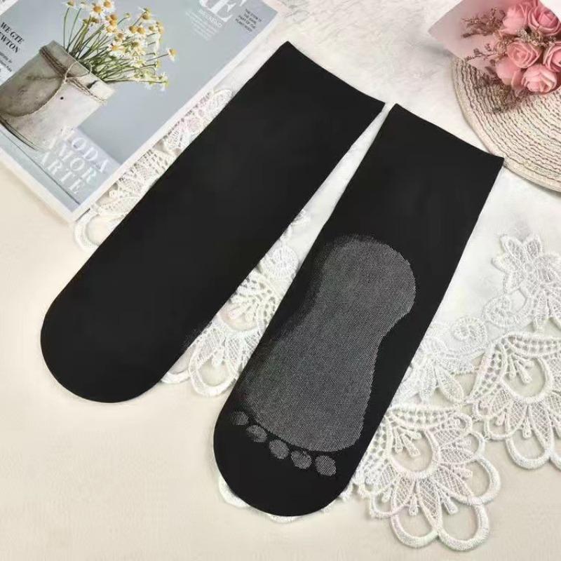 10 Pairs of Female Spring and Summer Loose Non Slip Wear Anti Hook Silk Short Tube Stockings