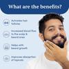 Man Matters Advanced Derma Roller 0,5 mm Titan-Nadeln zur Stimulierung des Bart- und Haarwuchses, Sicher und Einfach zu Bedienen