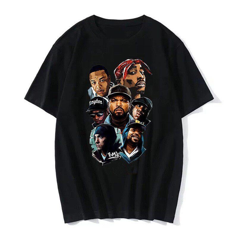 TUPAC Streetwear Harajuku T Shirts Women Harajuku Top Tees Female Tshirt Hip Hop Rapper Graphic Printed Casual Tshirt Clothes