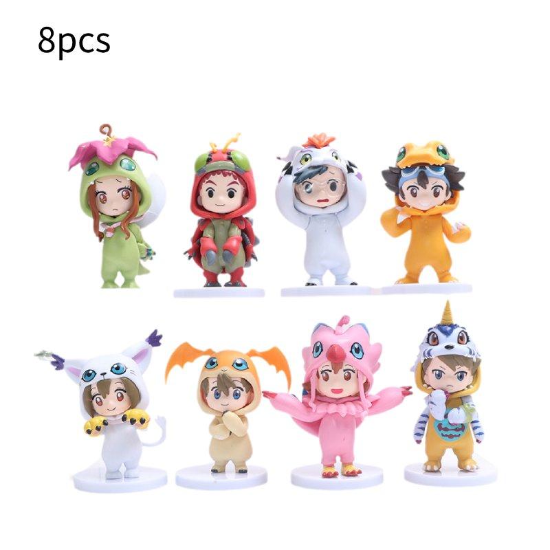 

Монстр 8 шт. Цифровой персонаж Игрушка Настольное украшение Модели ПВХ материал Подарок