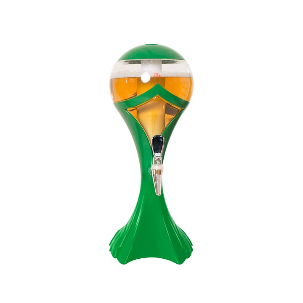 1.5L/3L Festa Vino Birra Acqua succo Bevanda Tavoli Casa Bar Contenitore con Nucleo di Ghiaccio per Bevande Bicchiere Torre Birra Dispenser