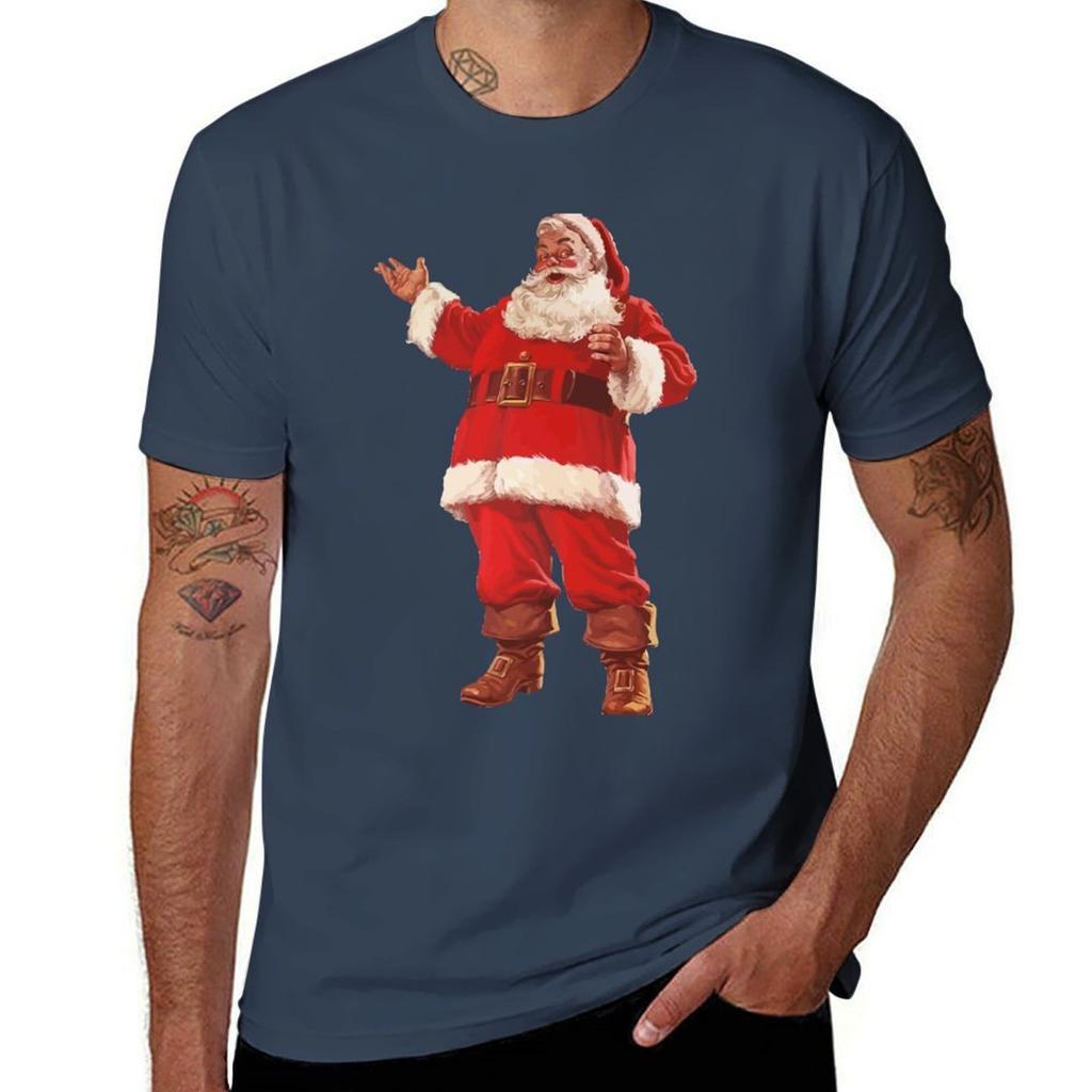 Christmas Father Tshirt Everyday Wear Basic Short Sleeve Top