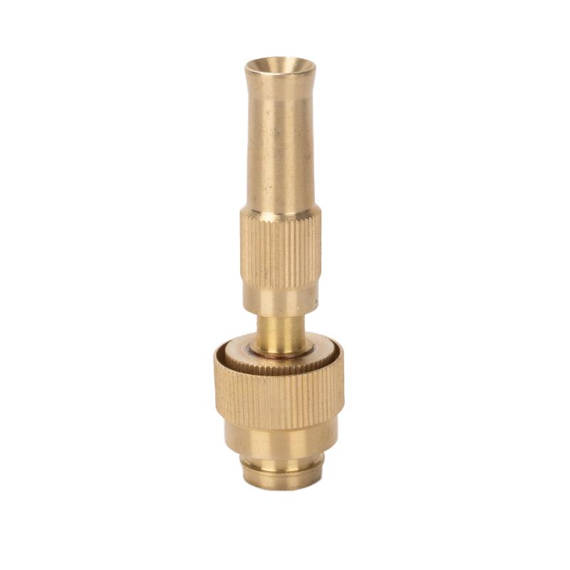 All-Copper Water Gun Nozzle for Garden, Car Wash, & Flowers - 4-Point & 6-Point Direct Injection Gun