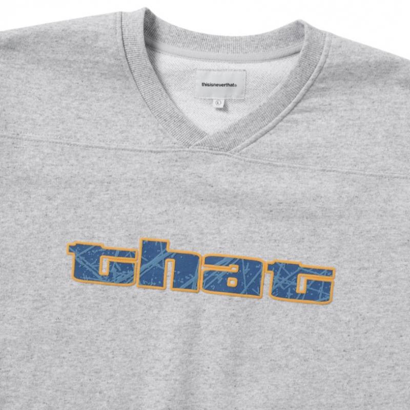 Thisisneverthat Panel Sports Crewneck Heather Grey