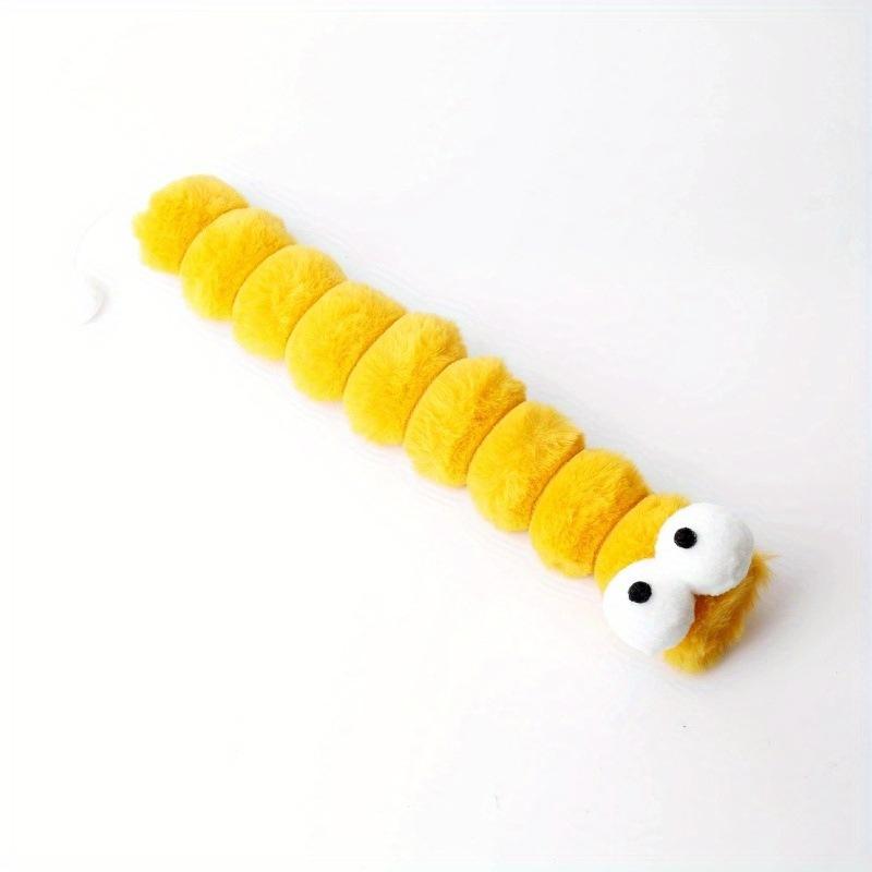 

Cat Plush Chew Toy Soft Bite Stick Catnip Kitten Toy Insect Design Cat Pillow Teaser Stick Interactive Cat Chew Toys Supplies жёлтый