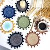 Round Faux Cotton Yarn Placemats Ins Style Semi-Handmade Woven Placemat Insulated Dining Table Cup Household Decorative Vase Mat