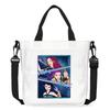 KPop Demon Hunters Shoulder Bag Kawaii Cartoon Handbag Large Capacity Crossbody Fashion Portable Canvas Storage Bags Gift Kid Friendly Entertaining