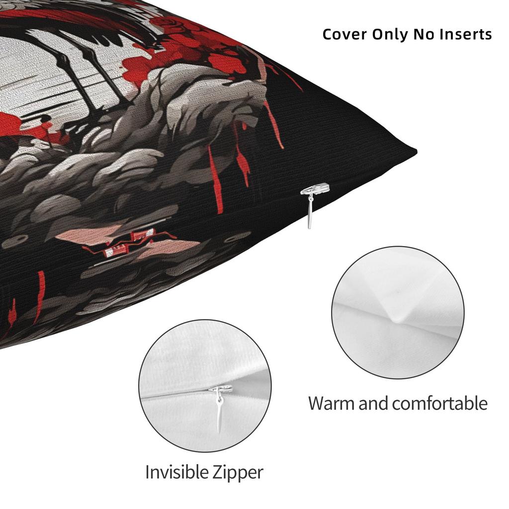 Crane Asian Aesthetic Pillow Cover Morden Pillow Case For Sofa Home Decor Design Cushion Cover Gift