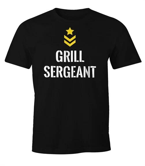 Men s Grill Sergeant Fun Shirt Moonworks T-Shirt- 3XL