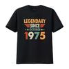 Legend Since October 1975 Retro Shirt 47 Years Old 47th Birthday Vintage Washed Breathable Unisex Stylish Fashion
