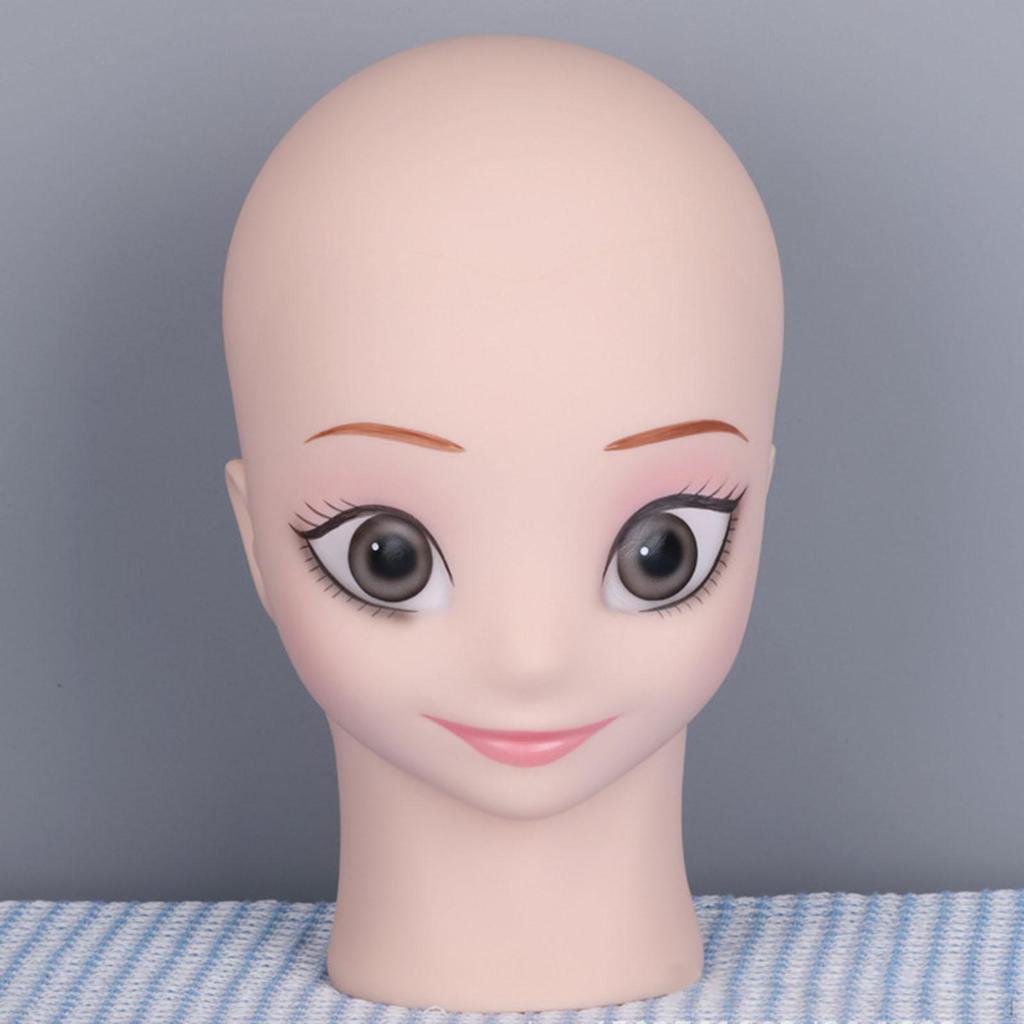 Bald Mannequin Head Manikin for Wig Making Stable Lightweight Professional Sturdy Display