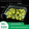 Disposable Rectangular Transparent Plastic Fruit Box with Lid