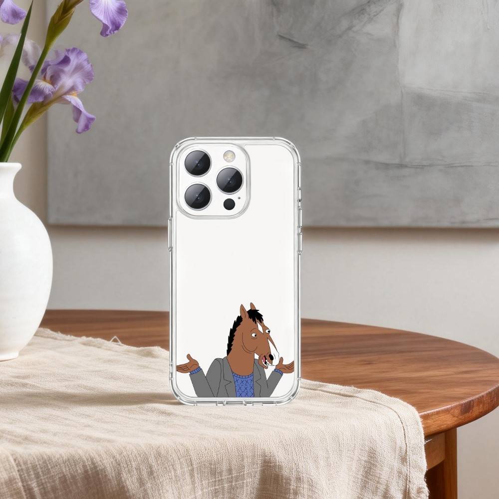B-BoJack-K H-Horseman-N Phone Case For iPhone 17p 16 15 14 13 12 11 Mini Pro Max Plus Transparent Cover