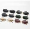 Neutral-Style Frameless Polygonal Sunglasses UV-Protective Lenses Essential UV400 Sunglasses for Outdoor Travel and Vacations