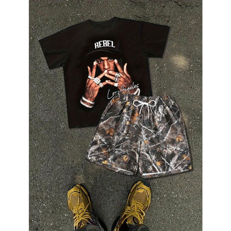 2026 Summer New Men s Suit - Street Casual Fashion Soft Comfortable Breathable Lightweight 3D Pattern Print S