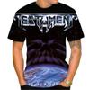 Summer New Fashion American Heavy Metal Testament Band Men's 3d Printing T Shirt Unisex Hip Hop Casual T-shirt Cools Rock Street