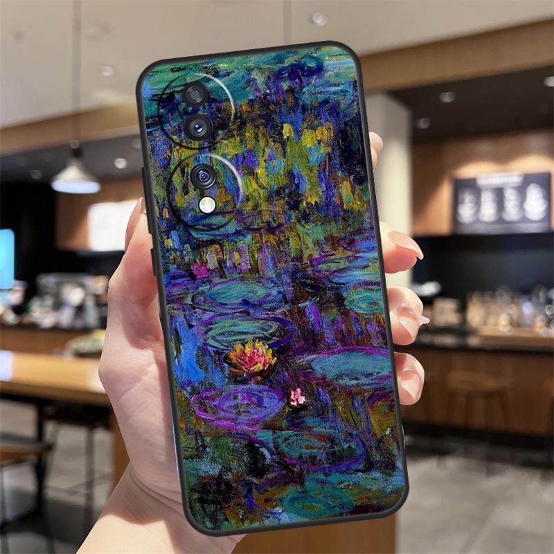 Monet Oil Painting Case For Honor Magic 8 6 7 Pro Honor Win RT X8b X8c X9a X9b X9c X9d 70 90 200 400 Lite Cover