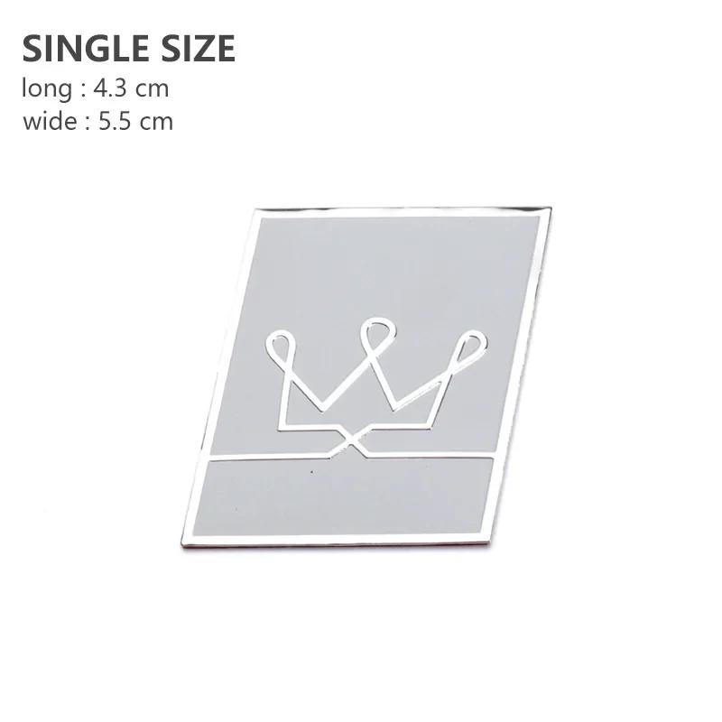 1Pc 3D Aluminium Thin Car Side Fender Rear Trunk Emblem Badge Sticker for XC60 XC90 XC40 V40 V60 V90 S60 S90