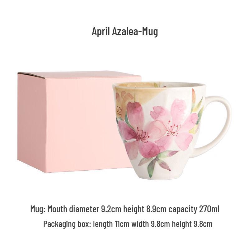 Handun Blue Azalea Ceramic Mug
