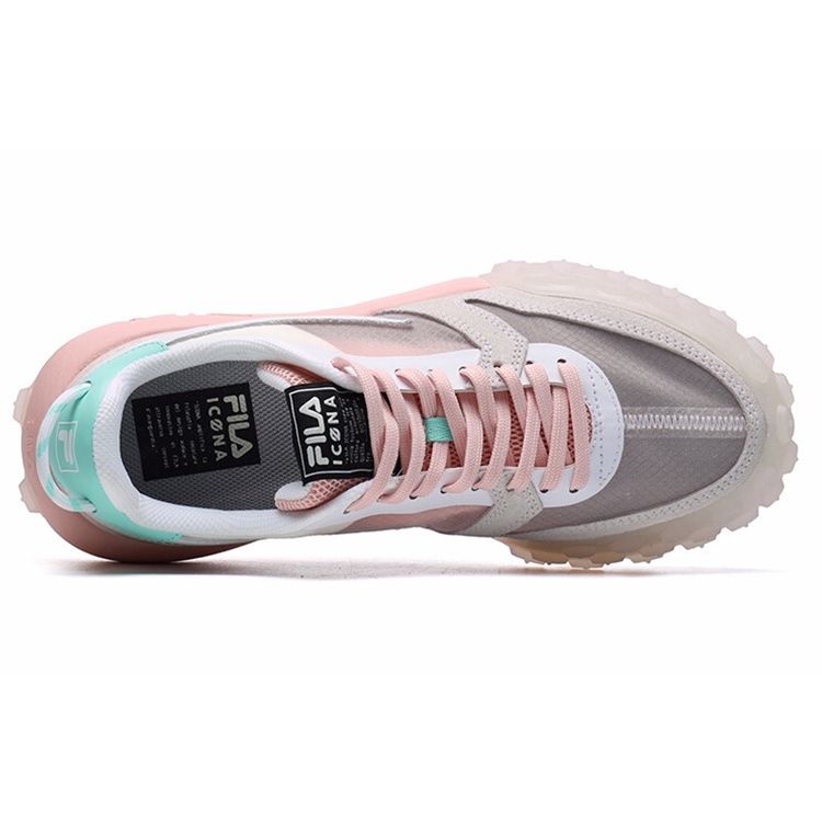 Fila Gara Low Shell Pink White (Womens) Women Sneakers 71B-Salmon F12W124140FPW