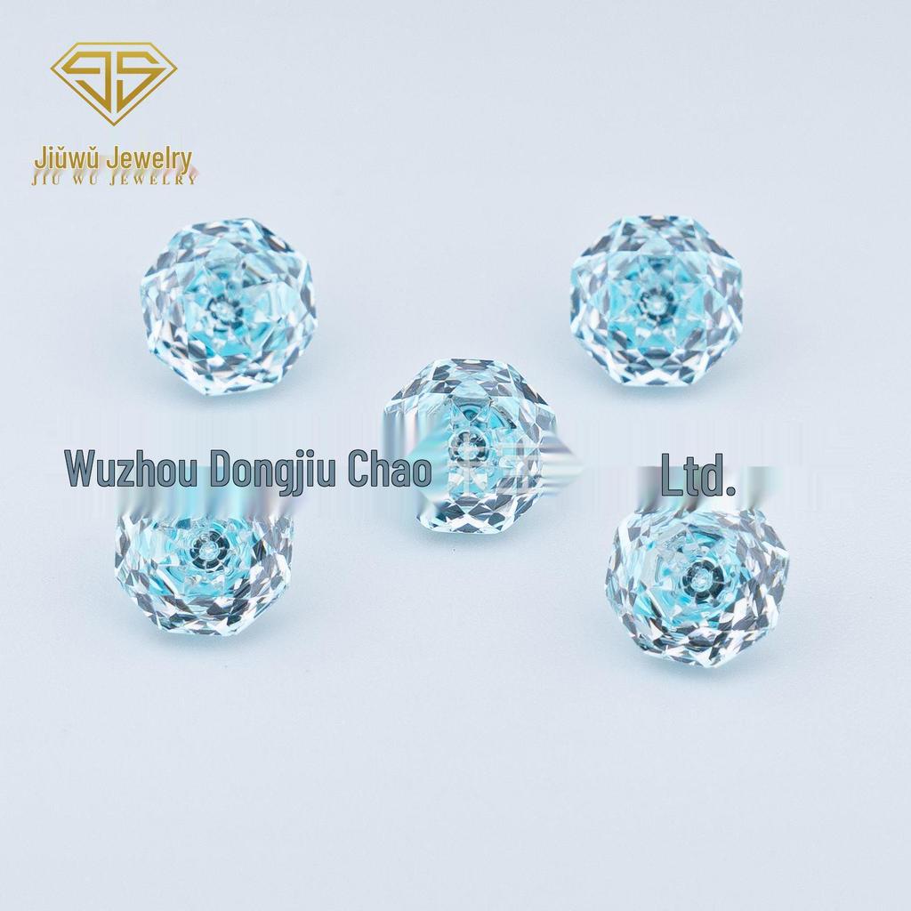 4-8mm Gradient Rose-Cut Two-Tone Soft Core Zircon Millennium Rose